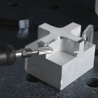 1 x HSS-Mini-Fräser MF Kegelsenk für Edelstahl/Stahl 8x8 mm Schaft 3 mm | Verz. 5