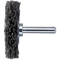 10 x Schaftrund-Drahtbürste BSNG universal 100x7 mm für Bohrmaschinen aus Nylon | grob